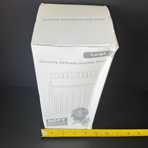 Dog Paw Cleaner Cup Kit Large With Silicone Bristles & Microfiber Towels For Dir - Picture 2 of 9